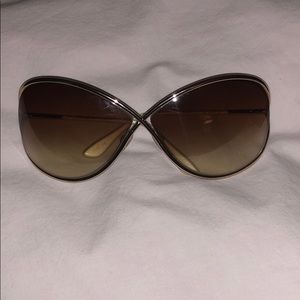 TOM FORD SUNGLASSES W CASE!!! HARDLY WORN!!!!